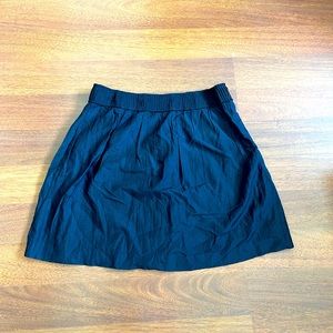 Saks Fifth Avenue Black Silk Cotton Skirt holidays XS
